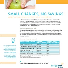 Fact Sheets: Small Changes, Big Savings